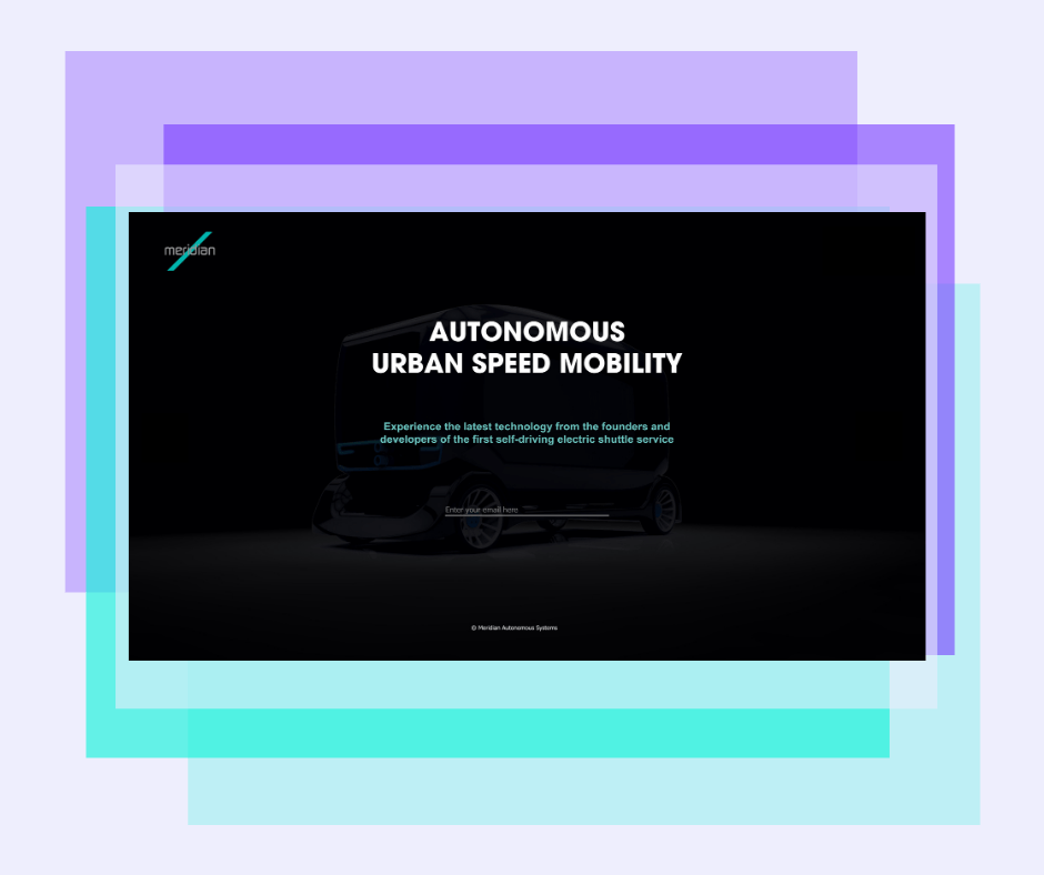 Landing page pour un véhicule autonome